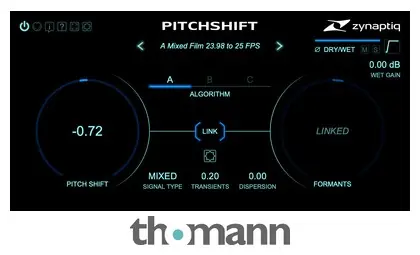 Zynaptiq Pitchshift Nakupujte Hned