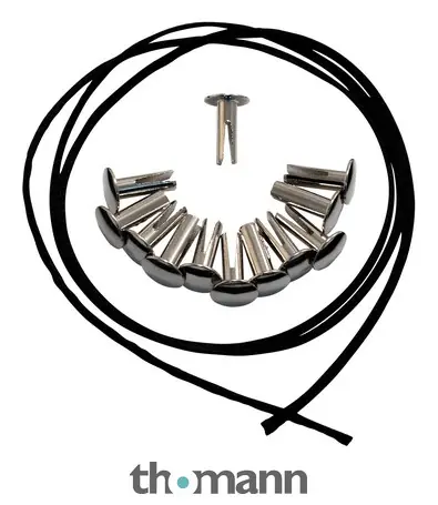 Speciální Cena Black Swamp Percussion Nickel Plated Rivets, Cord