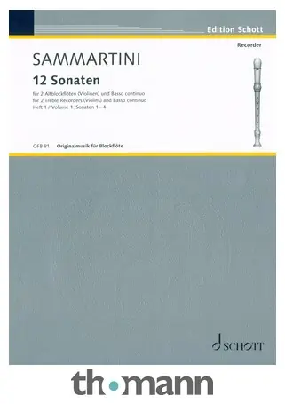 Zlevněný Schott Sammartini 12 Sonaten 1