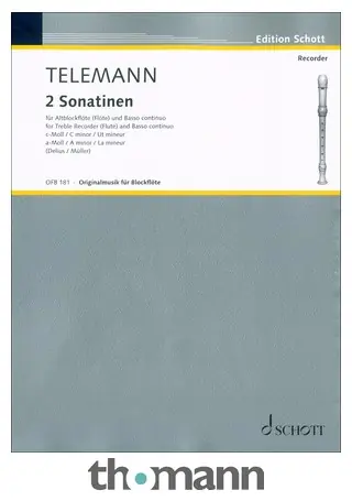 Schott Telemann 2 Sonatinen Vrácení Zdarma