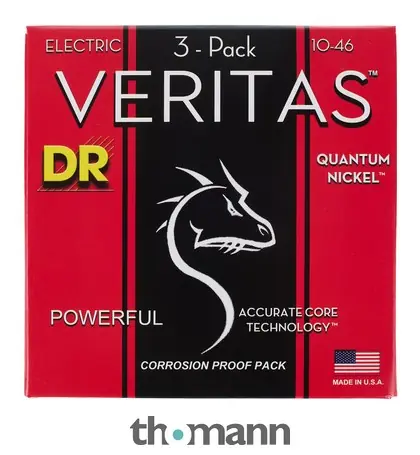 DR Strings Veritas VTE-10 3-Pack Vrácení Zdarma