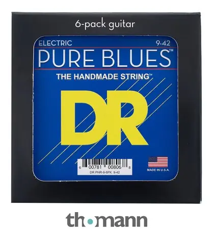 DR Strings Pure Blues PHR-9 6-Pack Vrácení Zdarma