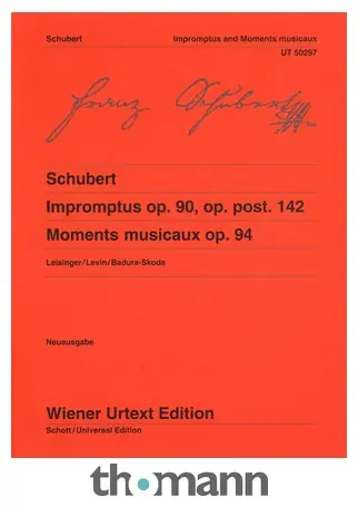 Wiener Urtext Edition Schubert Impromptus / Moments Koupit Online