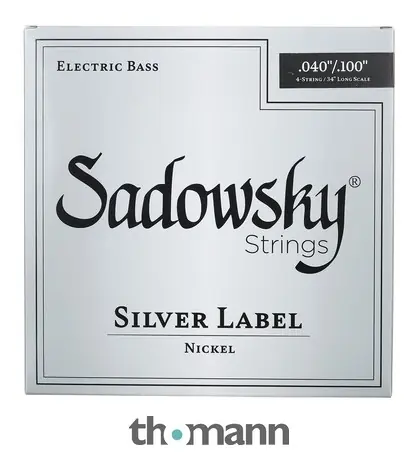 Sadowsky Silver Label Bass String 0.40 Sezónní Sleva