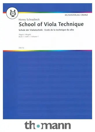 Autentický Musikverlag Cranz Schule der Violatechnik 1
