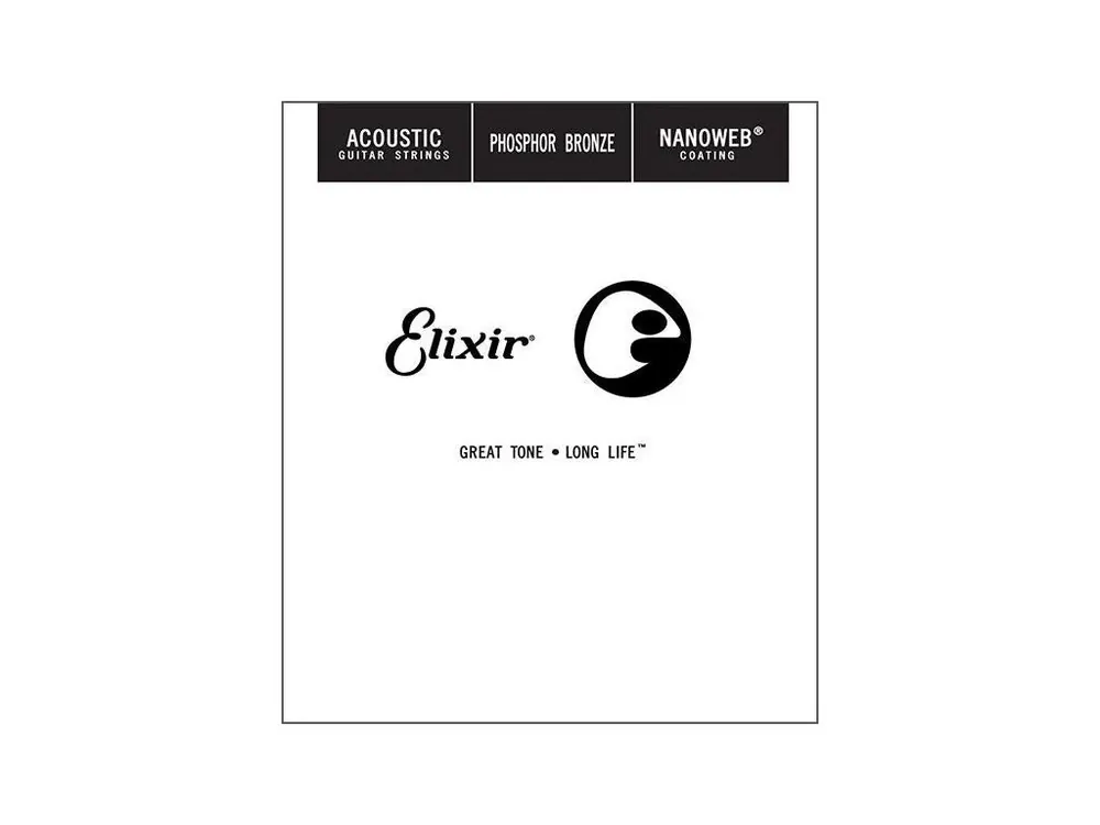 Značkový Kusová struna Elixir 022W PB Nanoweb