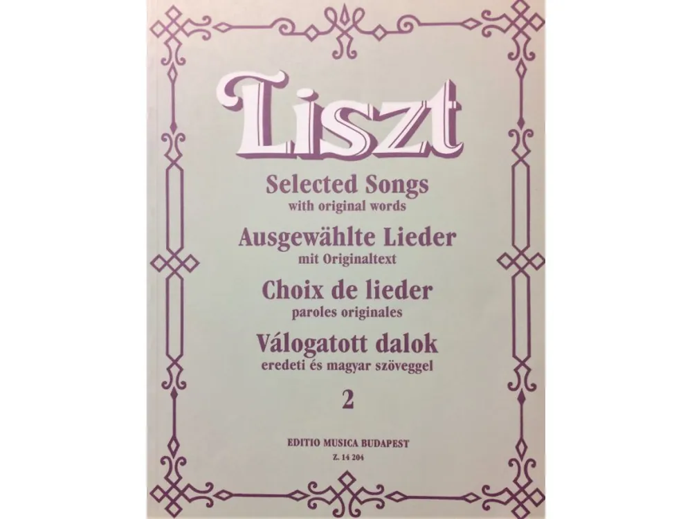 Selected Songs 2 With Original Words - Ferenc Liszt Výprodej