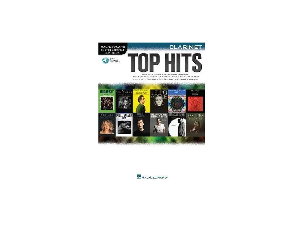 Oblíbený Hal Leonard Instrumental Play-Along Top Hits - Clarinet