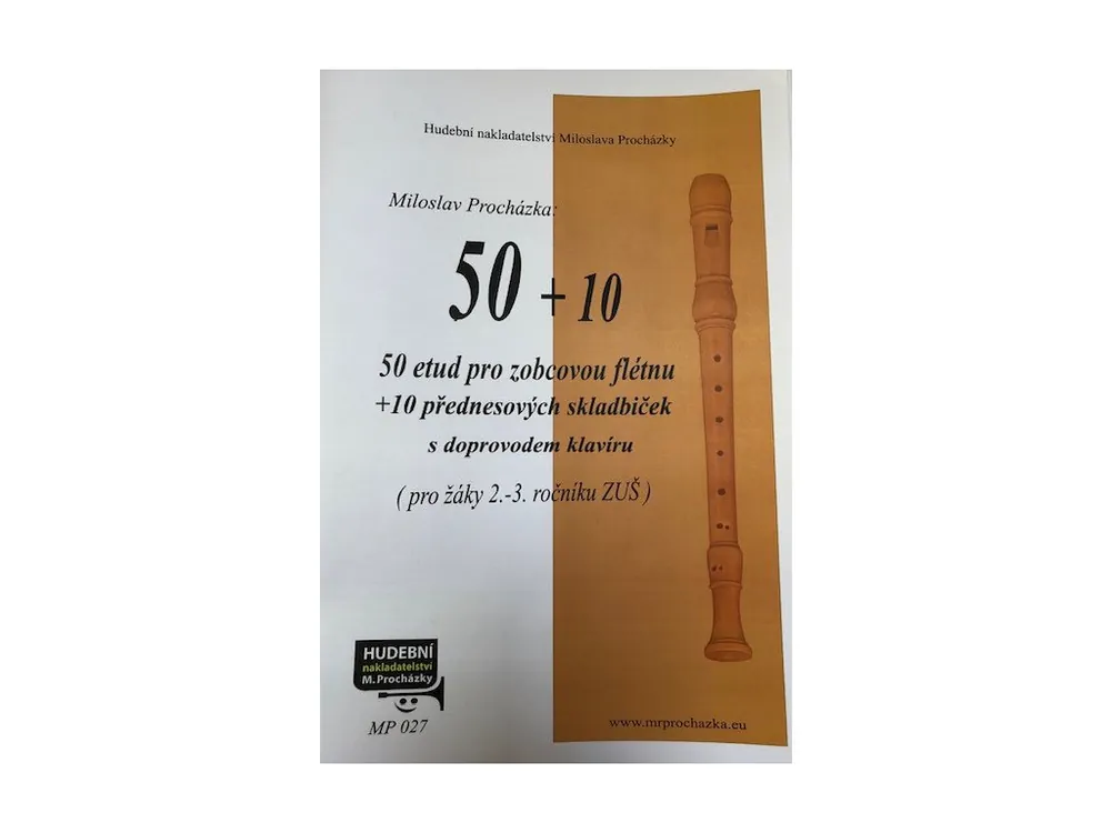 Zlevněný Noty na zobcovou flétnu - 50 etud pro zobcovou flétnu