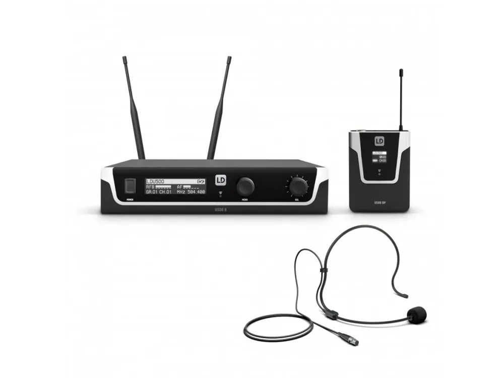 Značkový Bezdrátový náhlavní systém LD Systems U518 BPH