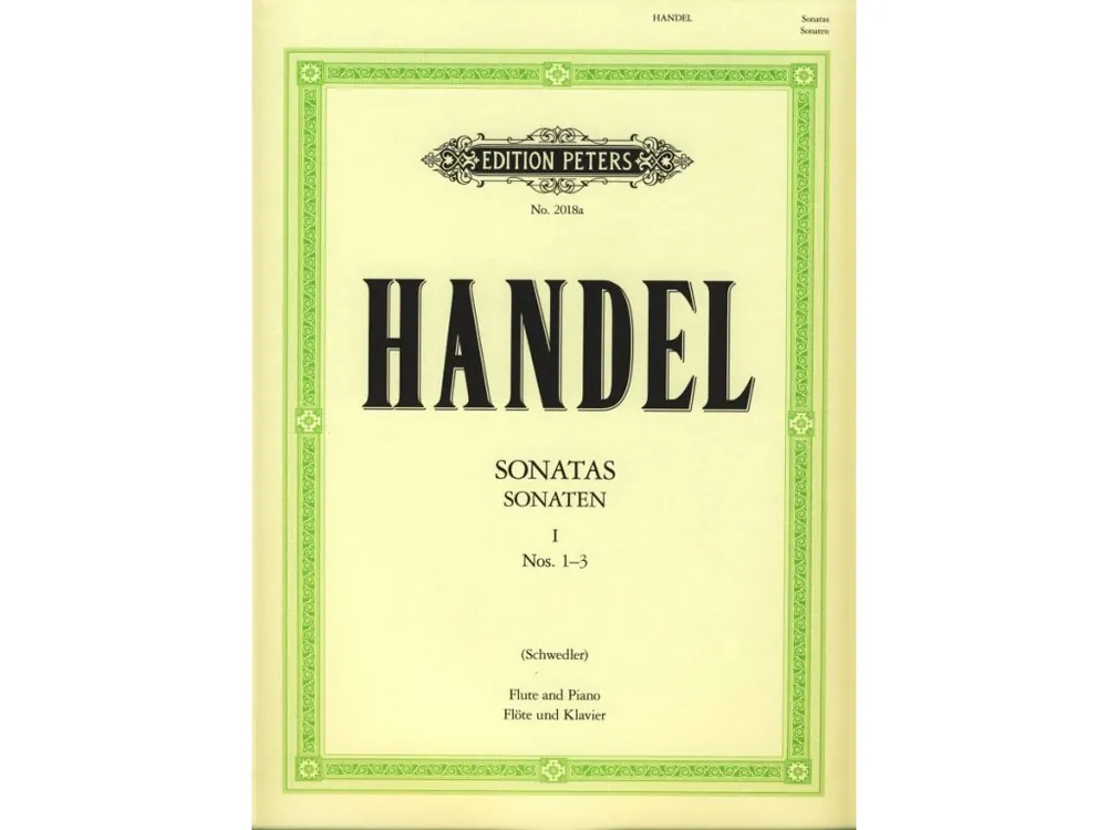Cenový Hit Noty na příčnou flétnu s doprovodem klavíru - Handel Sonatas