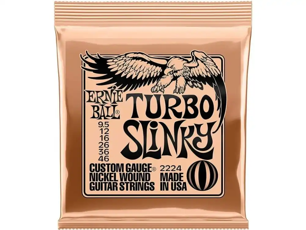 Novinka Struny pro el. kytaru Ernie Ball 2224 Turbo Slinky 9,5-46