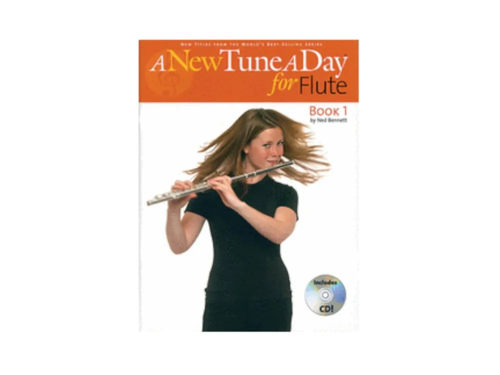 Značkový A NEW TUNE A DAY FLUTE - BOOK 1 (NOTY NA PŘÍČNOU FLÉTNU) (+CD)