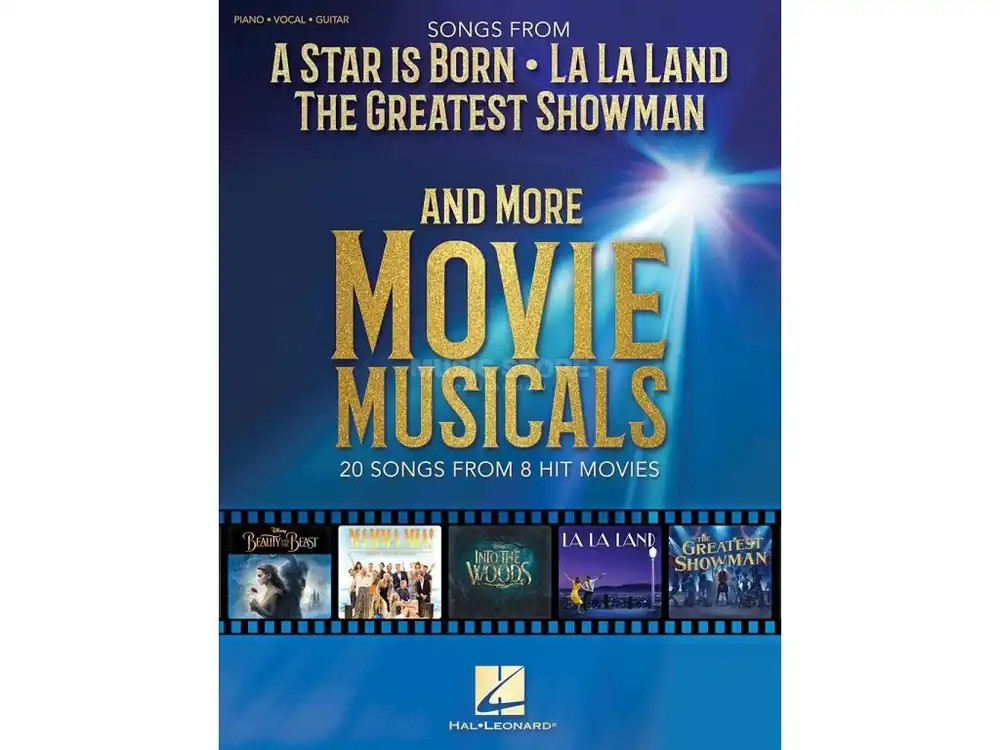 Autentický Songs From A Star Is Born, La La Land, The Greatest Showman And More Movie Musicals (noty na klavír, zpěv, akordy na kytaru)