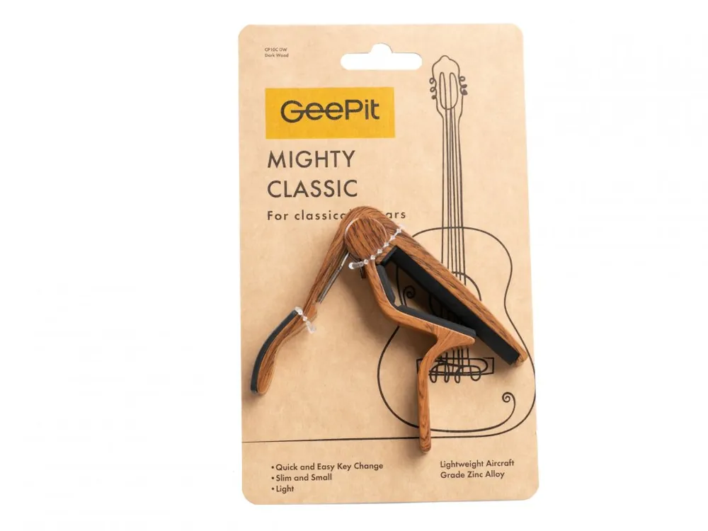 Sezónní Sleva Kapodastr GEEPIT MIGHTY DARK WOOD