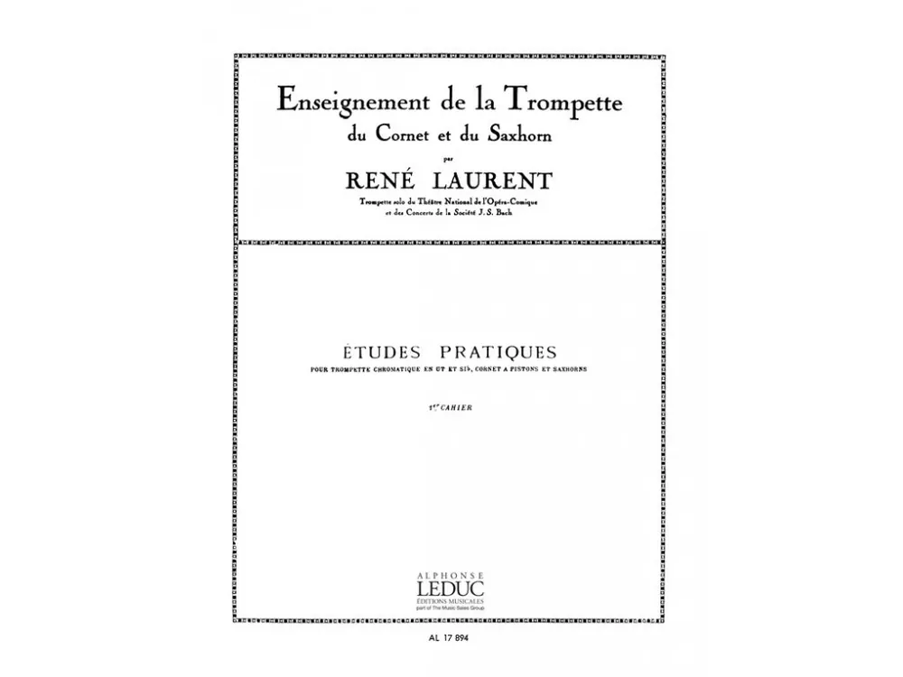 Koupit Online Noty pro trubku Rene Laurent Etudes pratiques Vol.1