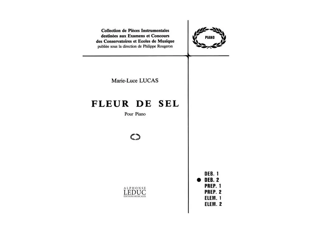 Akce Noty pro piano Fleur De Sel