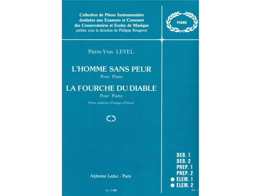 Ověřený Noty pro piano LHomme sans Peur & La Fourche du Diable