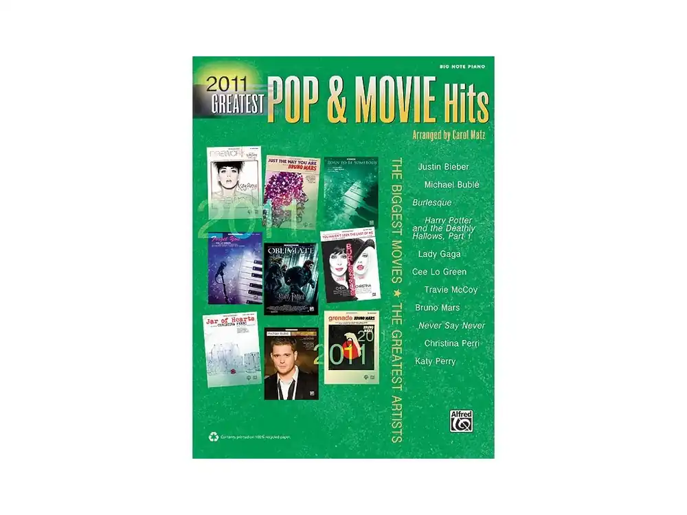 Noty pro piano 2011 Greatest Pop & Movie Hits Nakupujte Hned