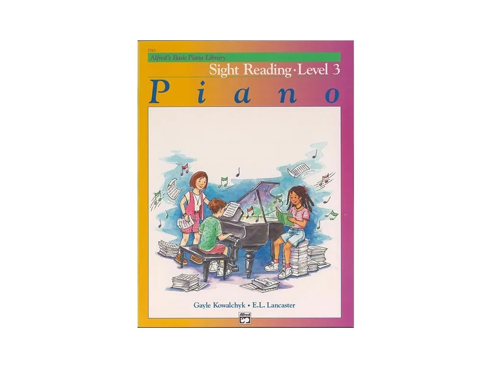 Levný Noty pro piano Alfred‘s Basic Piano Library Sight Reading Book 3