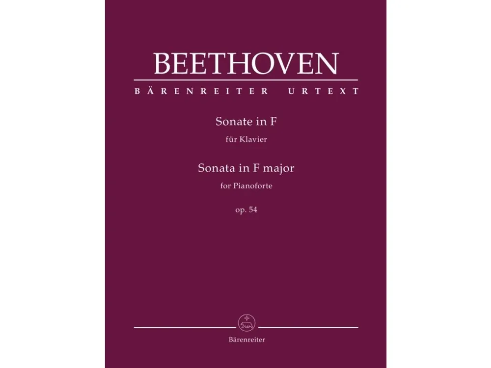 Noty pro piano Sonata In F Major Op. 54 Vrácení Zdarma