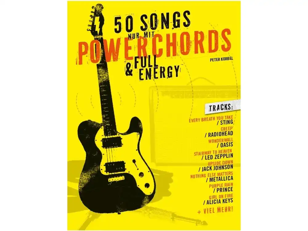 Horká Nabídka Noty pro kytaru 50 Songs Nur Mit Powerchords & Full Energy