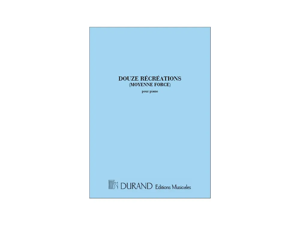 Nová Kolekce Noty pro piano Douze Recreations
