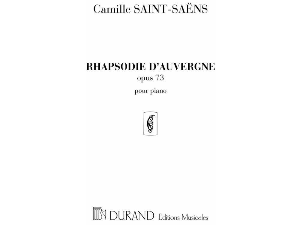 Cenově Výhodný Noty pro piano Rhapsodie D‘Auvergne opus 73