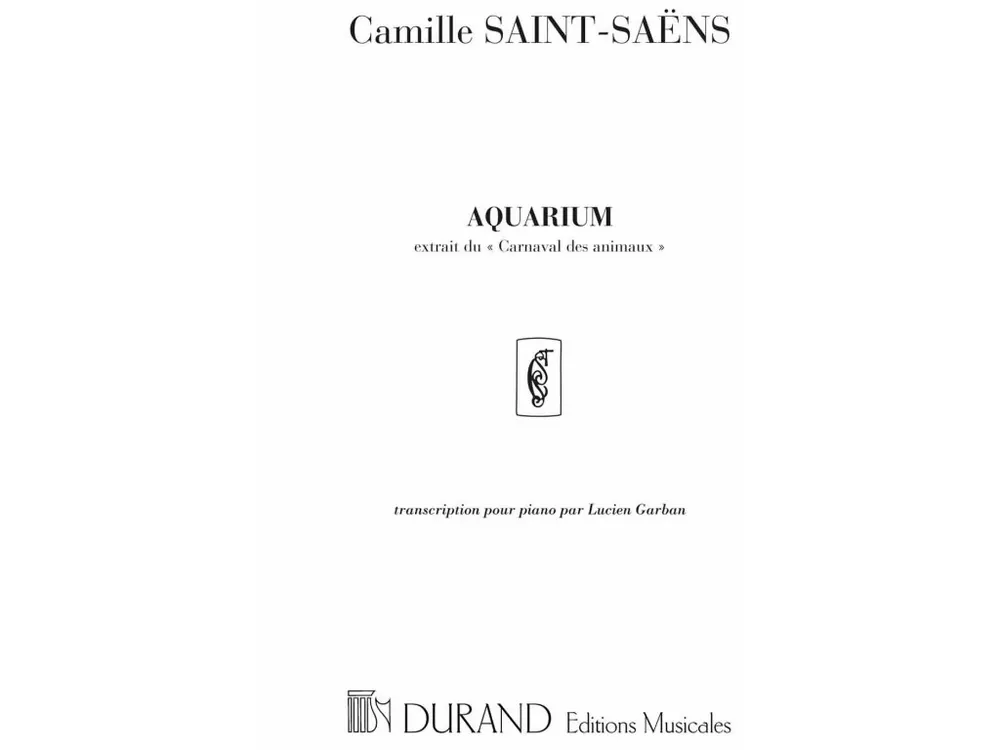 Noty pro piano Aquarium transcription - par Lucien Garban no 7 Ihned K Objednání