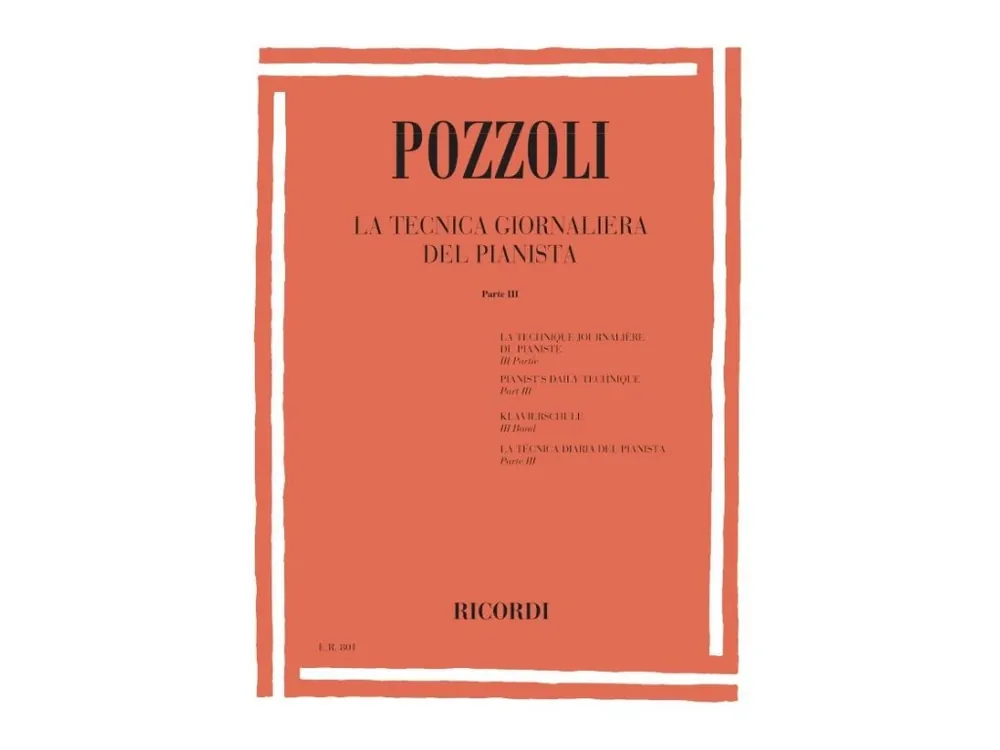 Jen Po Omezenou Doba Noty pro piano Tecnica Giornaliera Del Pianista