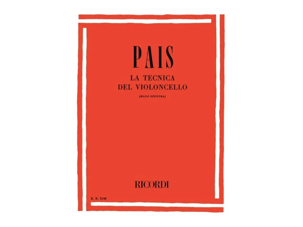 Noty pro cello Tecnica del violoncello Originální