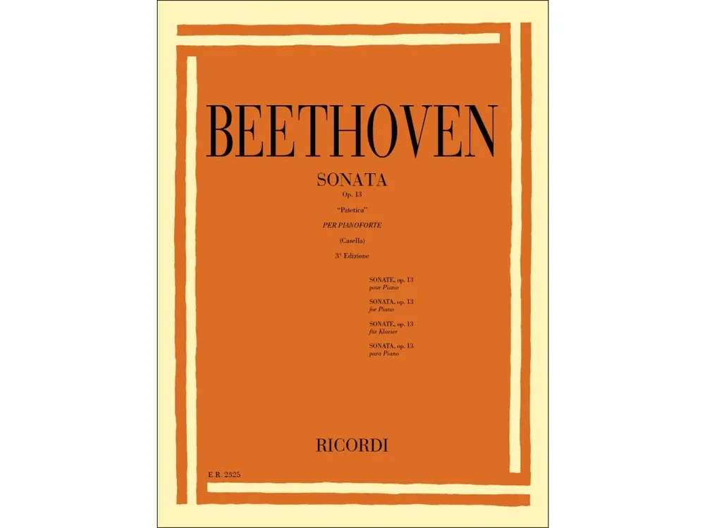 Noty pro piano 32 Sonate N. 8 In Do Min. Op. 13 ‘Patetica‘ Ověřený