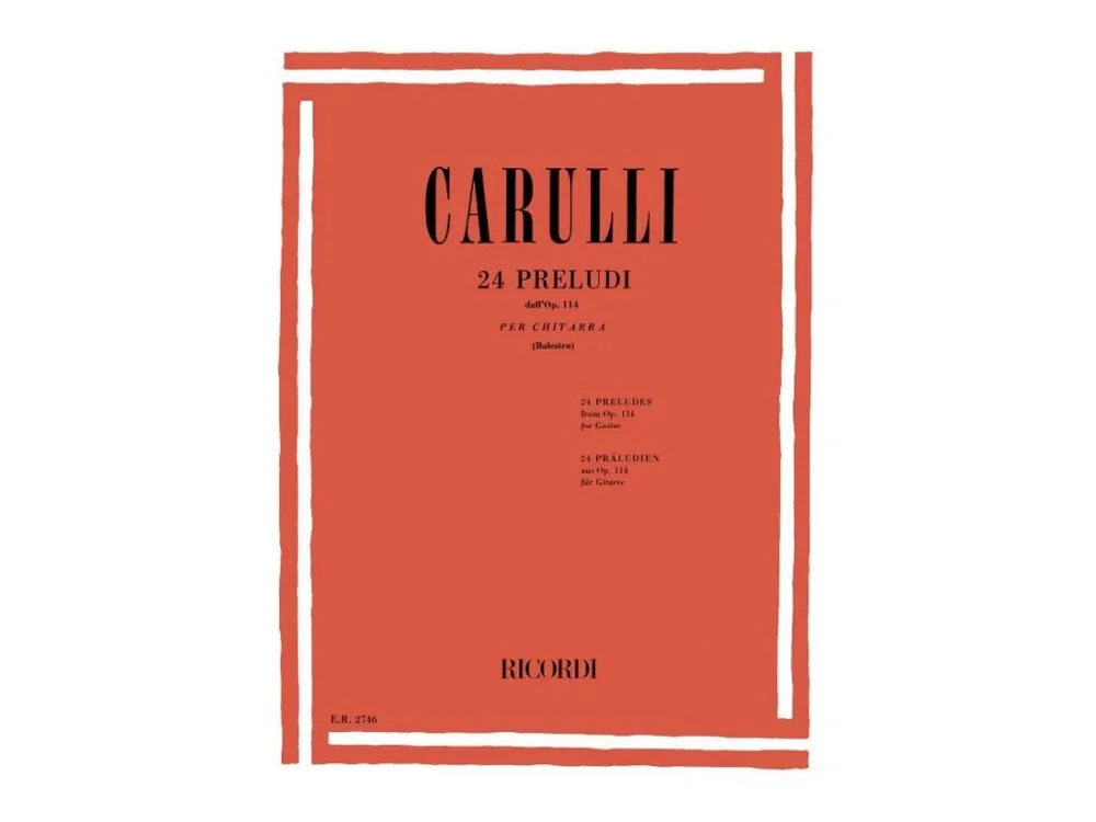 Noty pro kytaru 24 Preludi Dall‘Op. 114 Omezená Nabídka