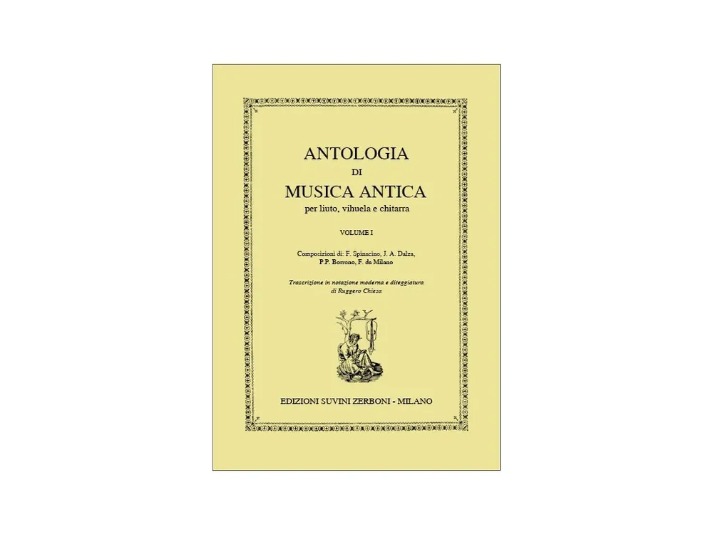 Noty pro kytaru Antologia Di Musica Antica Vol 1 (Chiesa) Přímo Od Výrobce