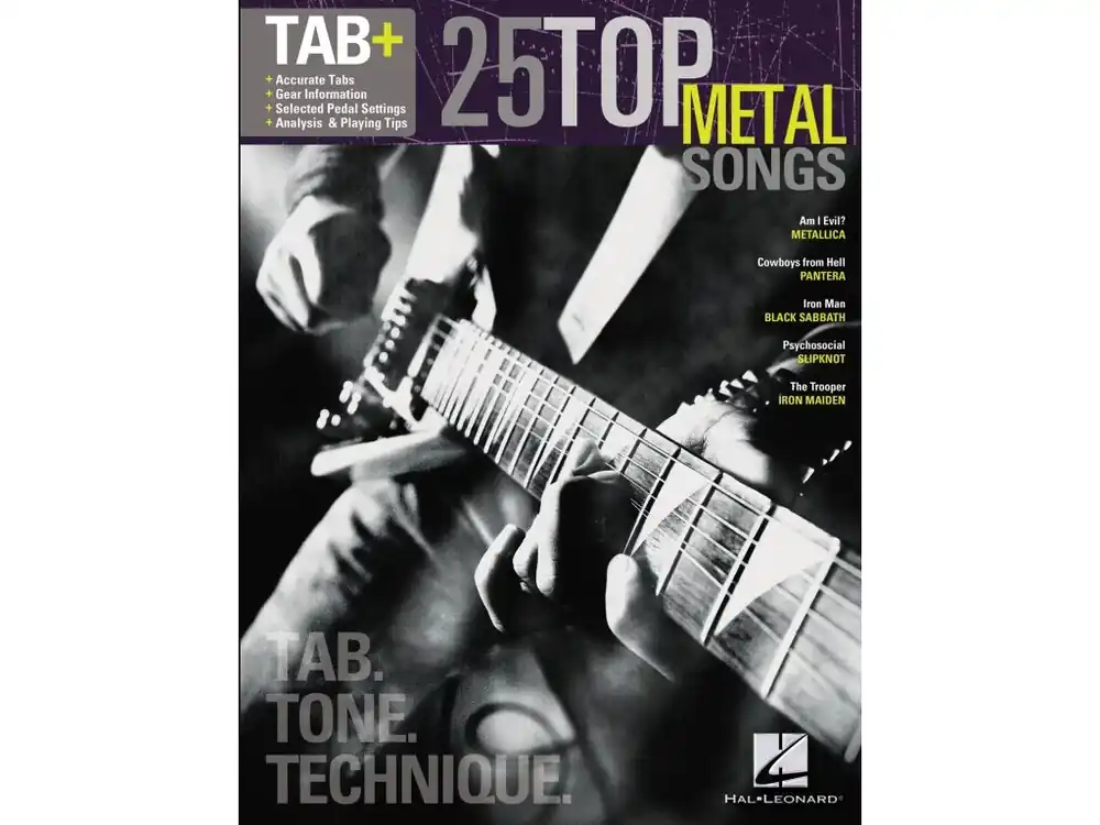 Ihned K Objednání Noty pro kytaru 25 Top Metal Songs - Tab. Tone. Technique.