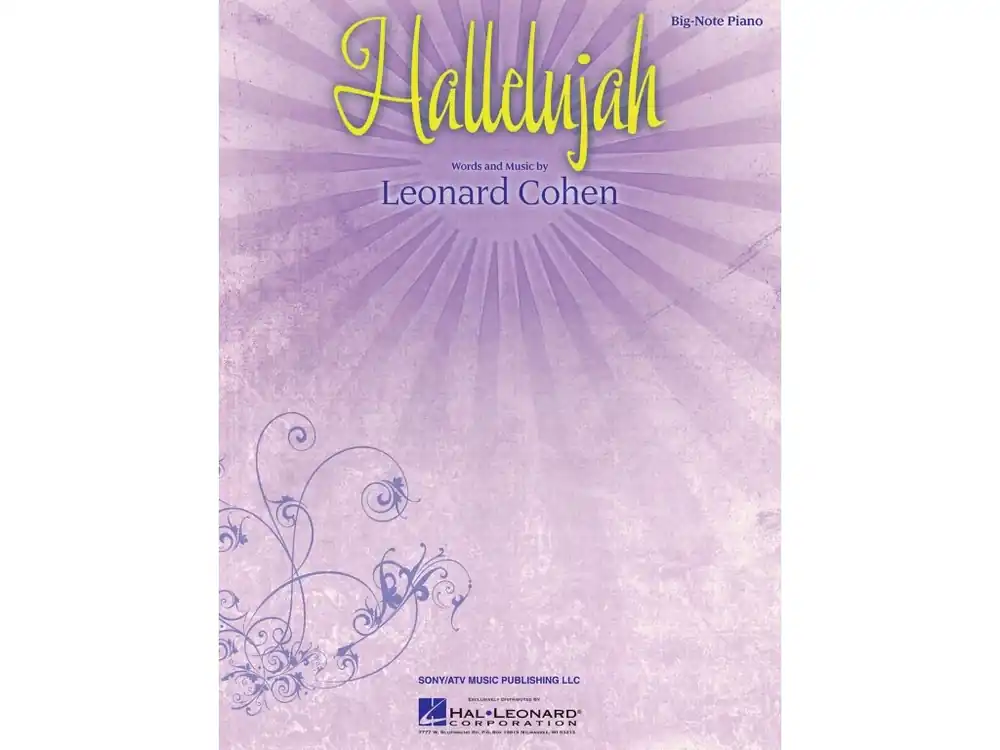 Noty pro piano Hallelujah Tovární Cena