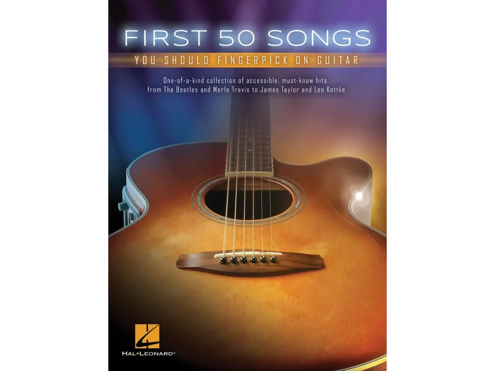 Tovární Cena Noty pro kytaru First 50 Songs You Should Fingerpick on Guitar