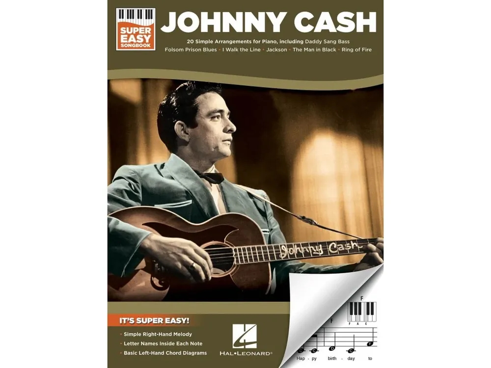 Nejprodávanější Noty pro piano Johnny Cash - Super Easy Songbook