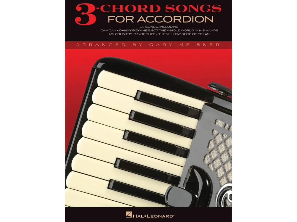 Vysoce Kvalitní Noty akordeon 3-Chord Songs for Accordion