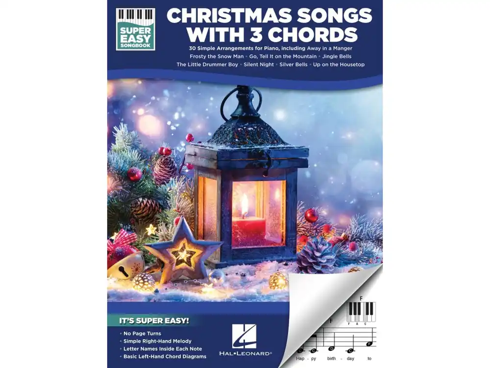 Výprodej Noty pro piano Christmas Songs with 3 Chords -Super Easy Songbook