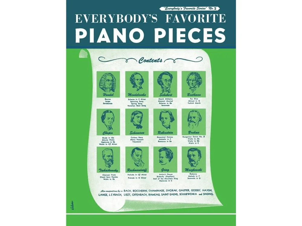 Víkendová Akce Noty pro piano Everybody‘s Favorite Piano Pieces
