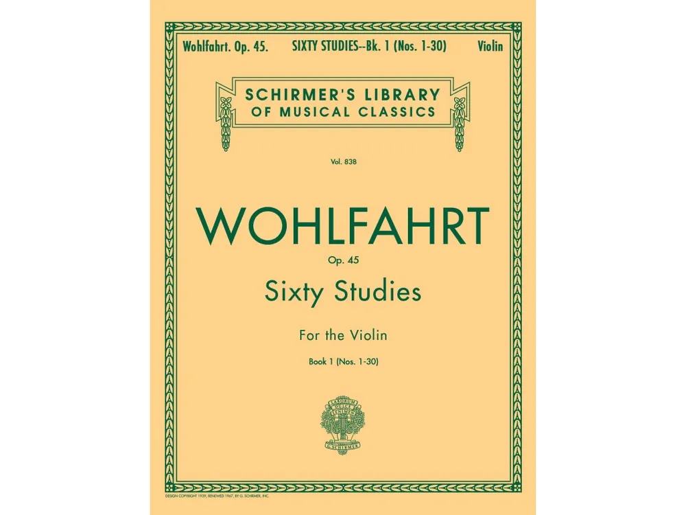 Výprodej Noty pro housle Wohlfahrt - 60 Studies, Op. 45 - Book 1