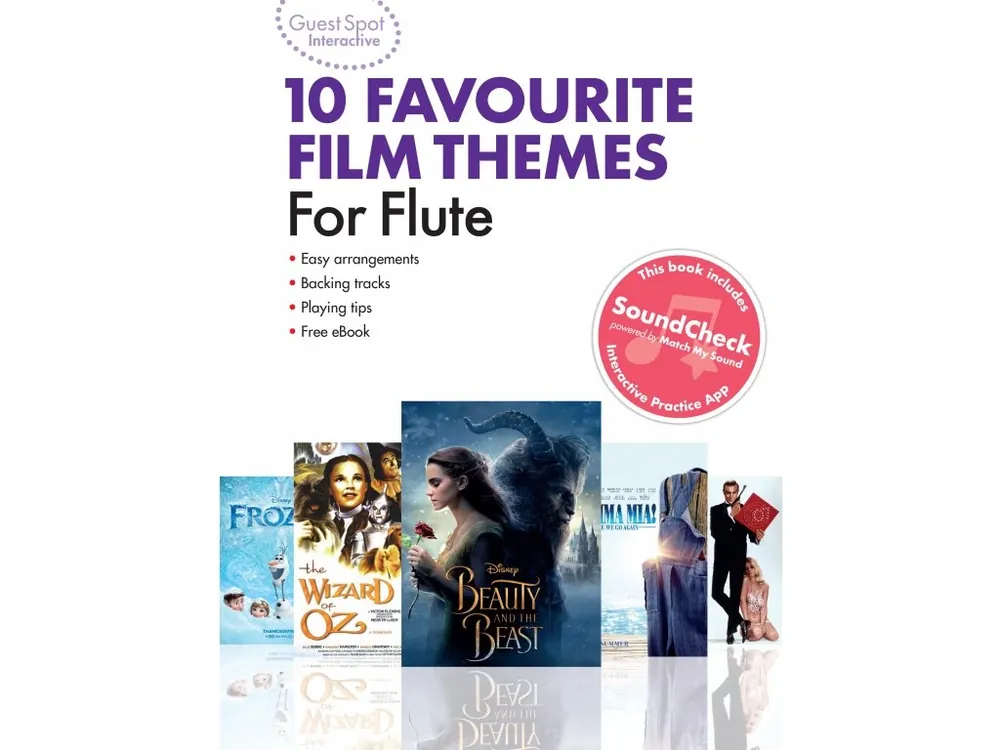 Noty pro flétny Guest Spot Interactive 10 Favourite Film Themes Výprodej