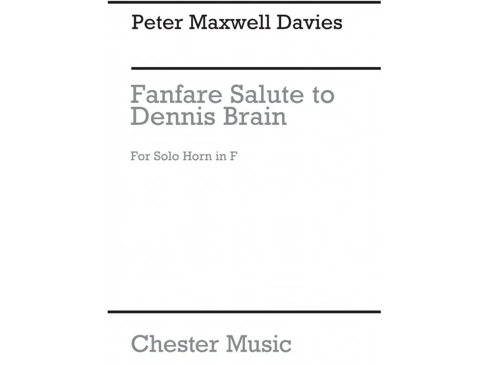 Nízká Cena Noty pro lesní roh Fanfare-Salute To Dennis Brain (Solo Horn)