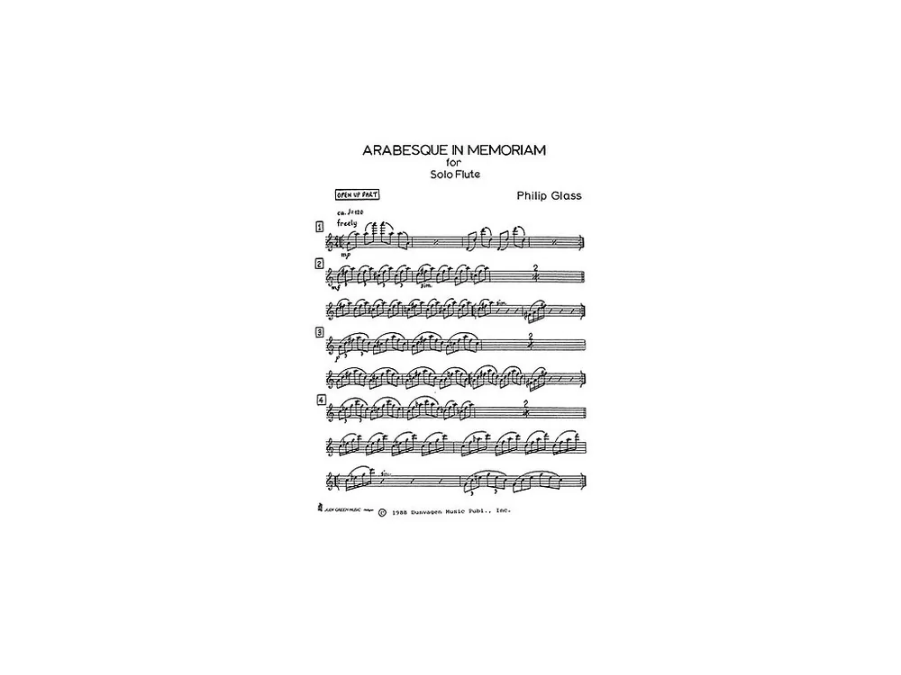 Super Cena Noty pro flétny Arabesque In Memoriam (Solo Flute)
