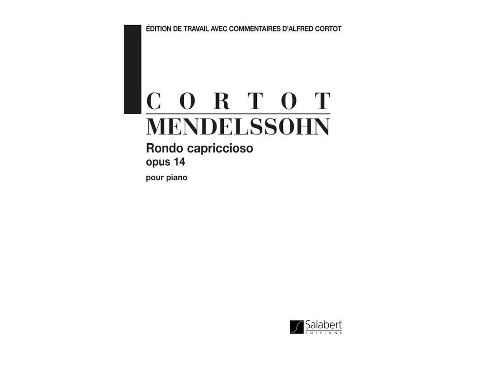 Hit Sezóny Noty pro piano Rondo Capriccioso Opus 14 - Pour Piano (Cortot)