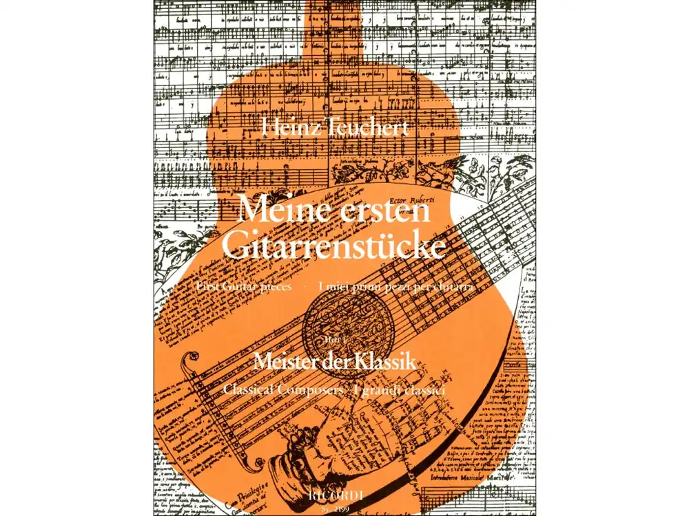 Sleva Noty pro kytaru Meine ersten Gitarrenstücke - Meister der Klassik