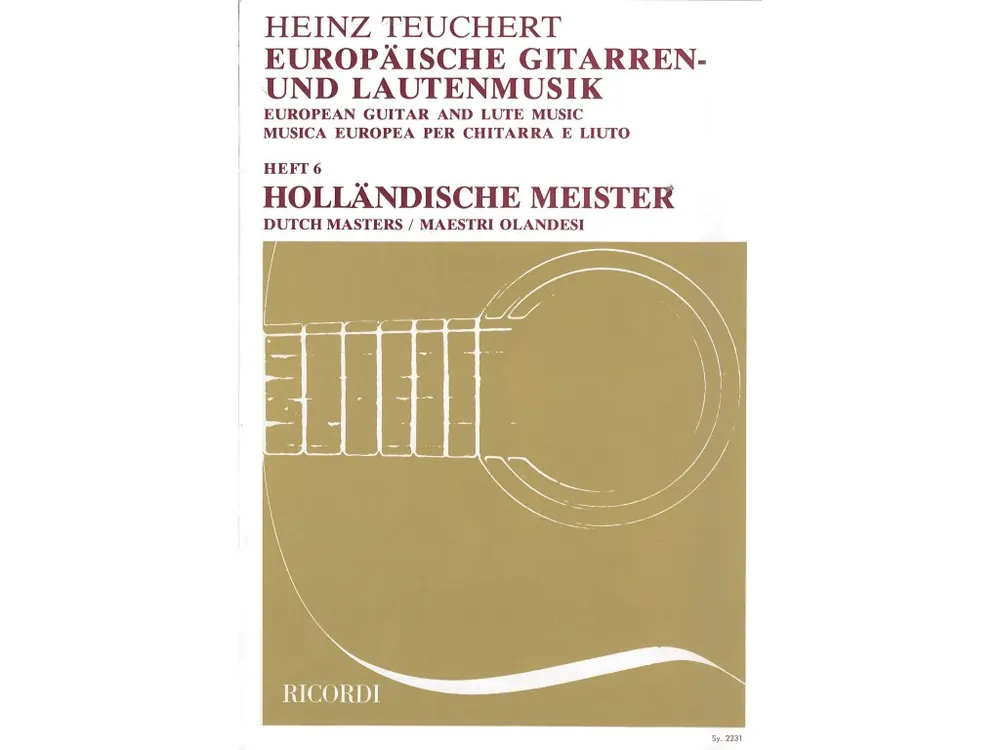 Noty pro kytaru Europäische Gitarren- und Lautenmusik Akce