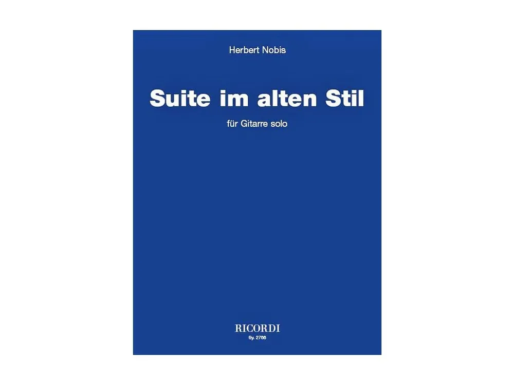 Noty pro kytaru Suite im alten Stil Objednat Nyní