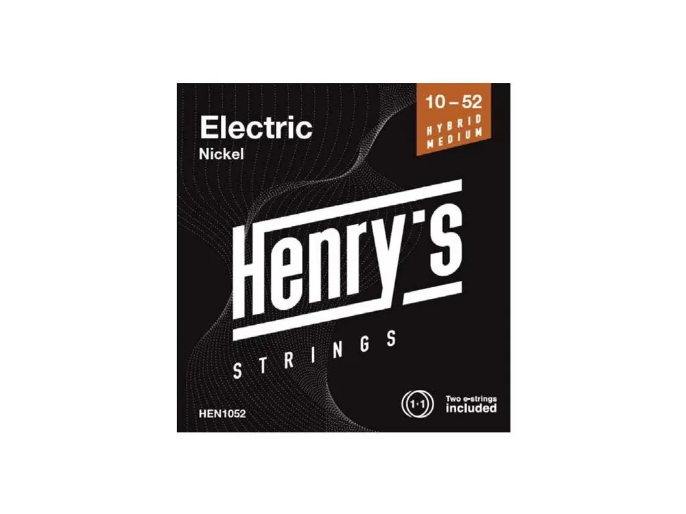 Bezpečná Platba Struny pro elektrickou kytaru HENRY‘S STRINGS 10“ - 052“